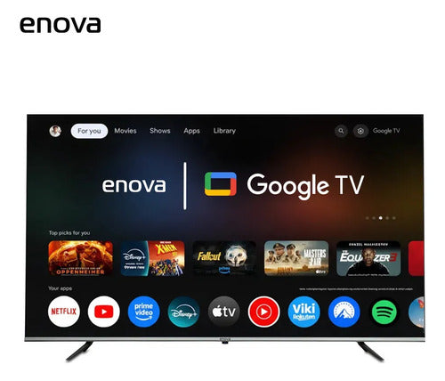 Smart Tv Led Enova 75 Te75ug12tdf 4k Uhd Frameless Google Tv