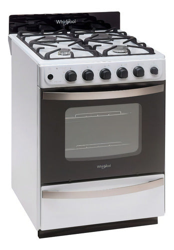 Cocina Whirlpool Multigas 56 Cm Blanca Color Blanco
