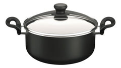 Set 6 Piezas Cacerolas Tefal Pratika Antiadherente Negro