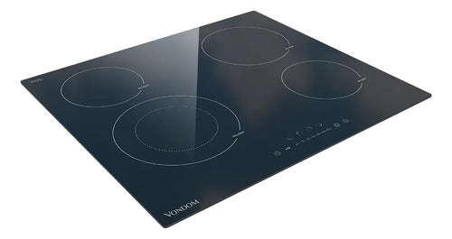 Combo Cocción Eco Vondom Horno Empotrable + Anafe Vitro 60cm Negro