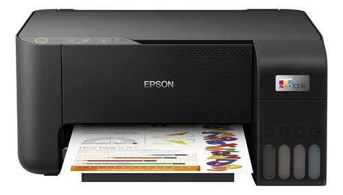Impresora A Color Multifunción Epson Ecotank L3210 Negra Negro