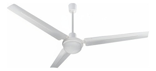 Ventilador De Techo Liliana Vthi513 Blanco Con 3 Palas Metal 1.4 M Blanco Blanco Metal 3