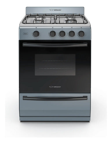 Cocina Multigas Ormay Inox Gris 4 Hornallas Easy To Clean