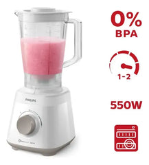 Licuadora Philips Daily Collection Hr2129 2l Blanca Problend Color Blanco Jarra De Plástico
