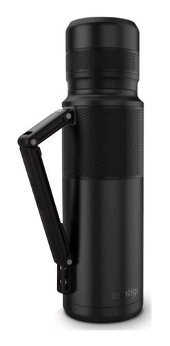 Termo Contigo Black 1100ml Acero Inx Bebidas Calientes Frias Negro