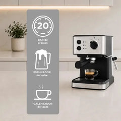 Cafetera Smartlife Expresso 20 Bar Sl-ec5501 Gris