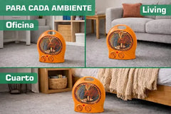 Caloventor Calefactor Con Termostato Kanji Kjh-ch103 2000w Color Naranja