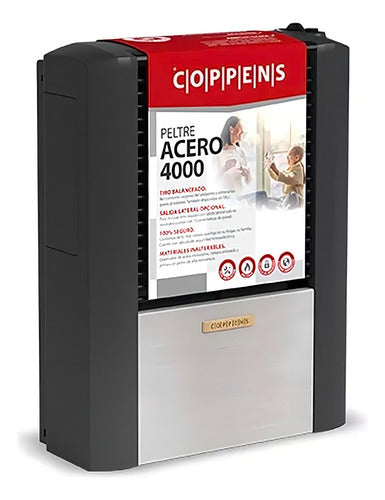 Calefactor A Gas Coppens 4000kcal Tbu Derecho Gris Oscuro