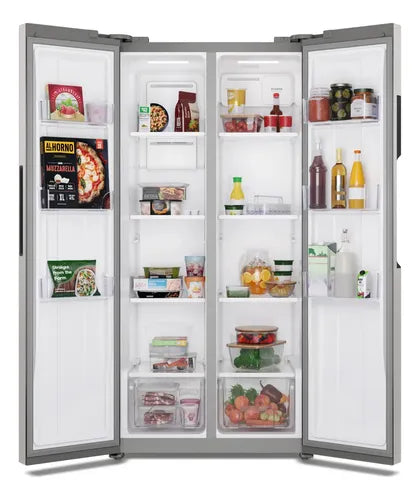 Heladera Gafa 457l No Frost Side By Side Inverter Inox Hgsbs457x Acero Inoxidable