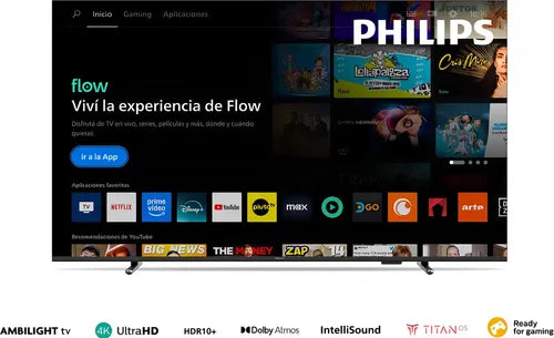 Smart Tv Led 55 4k 55pud8100 Titan Os Ambilight - Philips