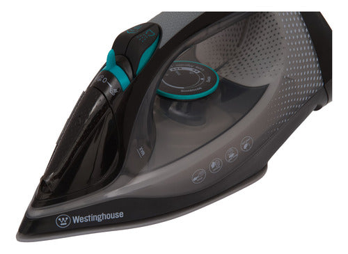 Plancha A Vapor Westinghouse Whpl2202 Base Ceramica 2200w - Negro