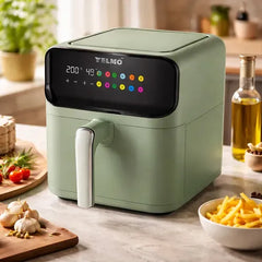 Freidora De Aire Yelmo Fr7311 1700w 7lts Tactil 9 Programas Verde Oscuro