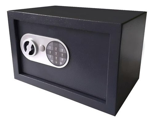 Caja Fuerte De Seguridad Digital E20 20x31x20cm Gris Oscuro Gris Oscuro