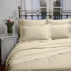 Juego De Sábanas Cannon 2 Plazas 1/2 Beige 200h 100% ALG Cts Beige