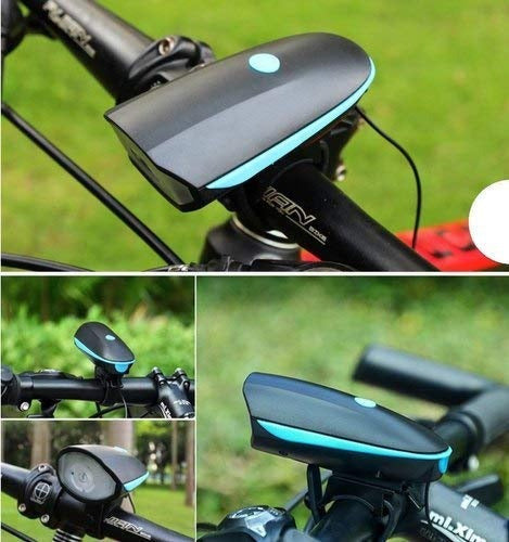 Luz Led Frontal Para Bicicleta Recargable De 250 Lumens Color Celeste