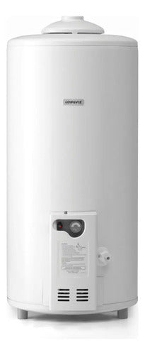 Termotanque A Gas Longvie 75 Litros De Pie T3075pf Blanco