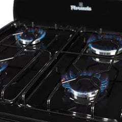 Cocina Florencia Recta 5517f A Gas Con Puerta Con Visor Color Negro