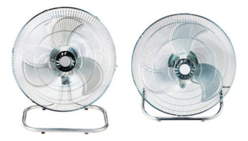 Ventilador Pie Pared Piso Kanji Kjh1811 3en1 C/ 3palas Metal 18 Cm Negro Metálico Metal 3