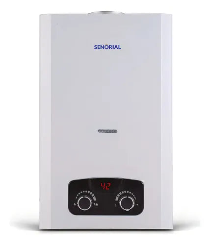 Calefón Gas Licuado Glp 14 L/min Señorial Evolution Max Blanco