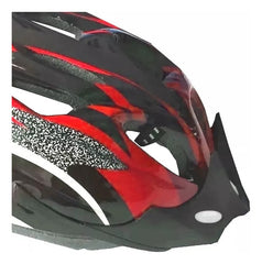 Casco De Bicicleta Rollers Visera Ventilacion Regulador Rojo Rojo L