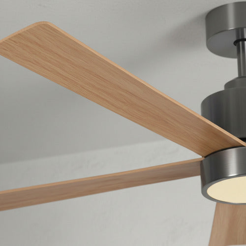 Ventilador De Techo Con Luz Liliana Vthm935r 1.35 M 50 Gris Oscuro Marrón Madera 5