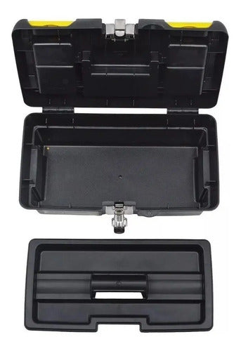 Caja De Herramientas Stanley 16  Series 2000 De Plástico 20.6cm X 40.3cm X 18.1cm Negra Y Amarilla Negro/amarillo