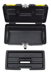 Caja De Herramientas Stanley 16  Series 2000 De Plástico 20.6cm X 40.3cm X 18.1cm Negra Y Amarilla Negro/amarillo