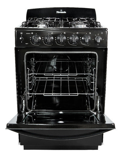 Cocina Multigas Florencia 5537 Negra Con Encendido Electrico Negro