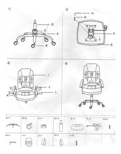Silla Escritorio Tio Musa Oc-008 Gamer Ergonómica Negra Tapizado De Cuero Sintético