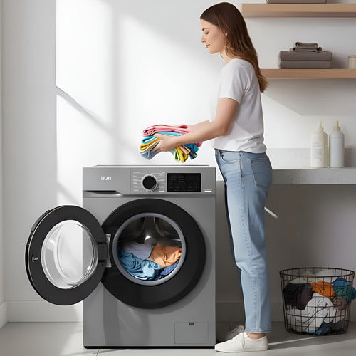 Lavarropas Carga Frontal Bgh Bwfe06s24ar Inverter 6kg Gris