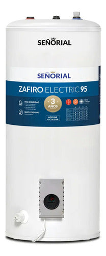 Termotanque Eléctrico Señorial Zafiro Teszp-95 80 Litros Blanco