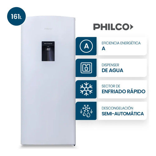 Heladera Philco Phsd179bd2 One Door Cíclica Con Dispenser Blanco