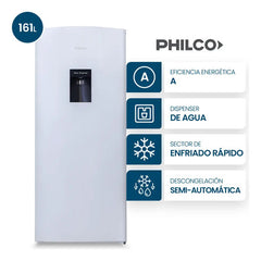 Heladera Philco Phsd179bd2 One Door Cíclica Con Dispenser Blanco