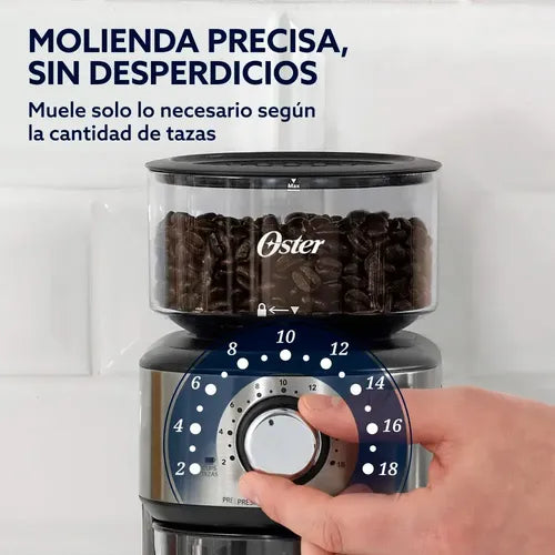Molinillo De Cafè Automàtico Oster Bvstbmh24 Plateado Plateado