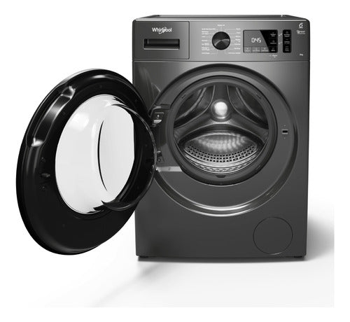 Lavarropas Whirlpool Wnq80bs 8 Kg 1200rpm Inverter Silver Titanio