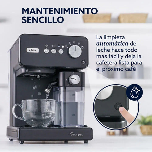 Cafetera Automática Oster Bvstem6604bk Espresso 15 Bares Negro