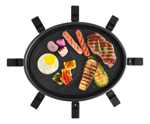 Racletera Atma Ra918p Para 8 Personas Negro