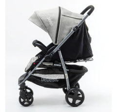 Coche De Paseo Bebesit 1390-e Gris Con Manillar Rebatible Gris Plateado