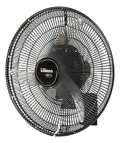 Ventilador De Pared Liliana Vwoc20 Con 3 Palas De Plástico Color Transparente Estructura Color Plata 20  De Diámetro