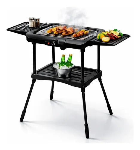 Parrilla Electrica Kanji Zonda De 2000w Desmontable Inox Negro