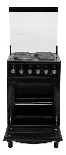 Cocina Eléctrica Kanji Kjh-ekb001v 50cm Grill Color Negro