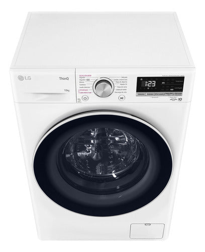Lavarropas Carga Frontal LG Wm10wvc4s6 Blanco Inv Ai 10kg Cs