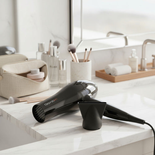 Secador De Pelo Gama Eleganza Cool Shot 2400w 3temp 2vel Css Negro