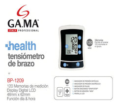 Tensiómetro Digital De Brazo Automático Ga.ma Italy Bp 1209