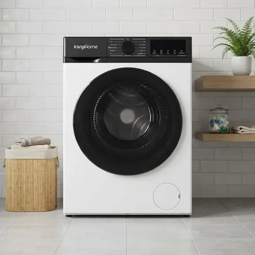 Lavarropa Con Secadora De Calor Kanji Wm12kd8wt01 12kg Blanco