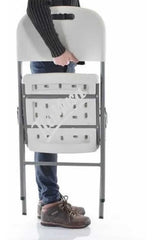 Silla Picnic Plastico Plegable Tm Bj-60505 Blanco