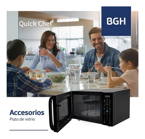 Microondas Digital Bgh B120dn20i 20lt Negro