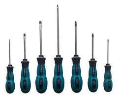 Set 7 Destornilladores Puntas Magnéticas Planas Y Philips Tm Acero Cromo Vanadio