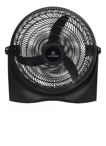 Turbo Ventilador 20 Reclinable Fijo Pared Whitenblack Cts - 20 Cm - 50/60hz - Negro - Negro - Plástico - 3