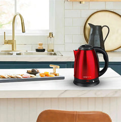 Pava Jarra Electrica Kanji Kjh-pe15002m-red Inox 1,8lts Rojo
